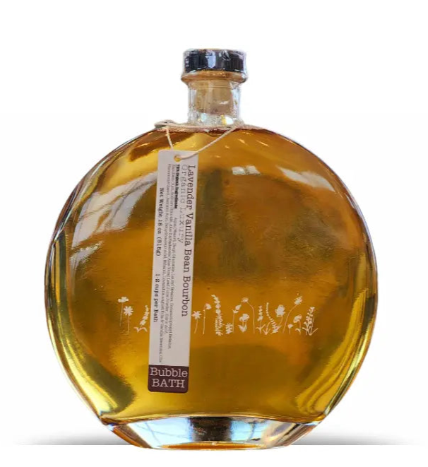 Lavender - Vanilla - Bourbon Bubble Bath + Luffa Sponge