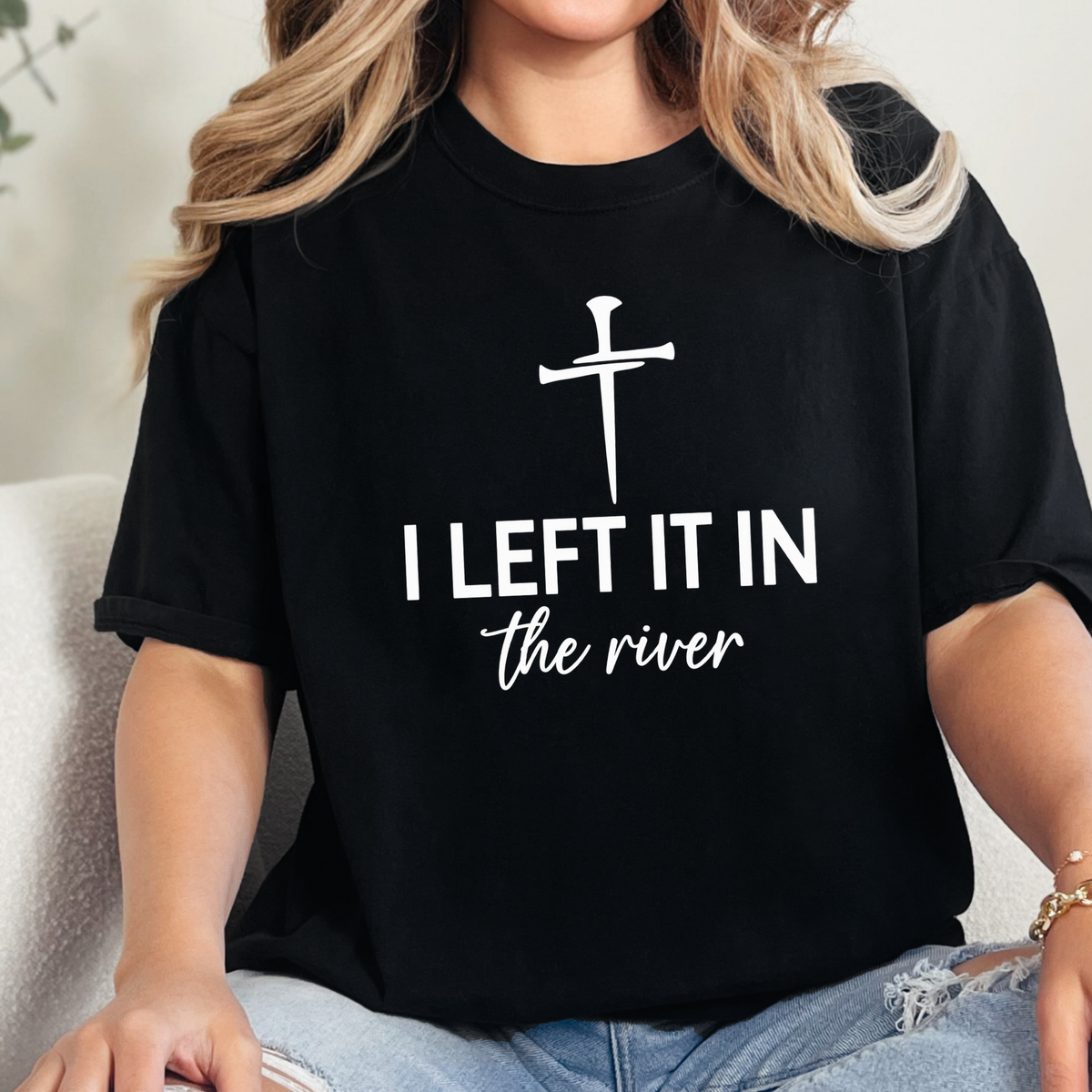 I Left It In the River - Cross Graphic Tee