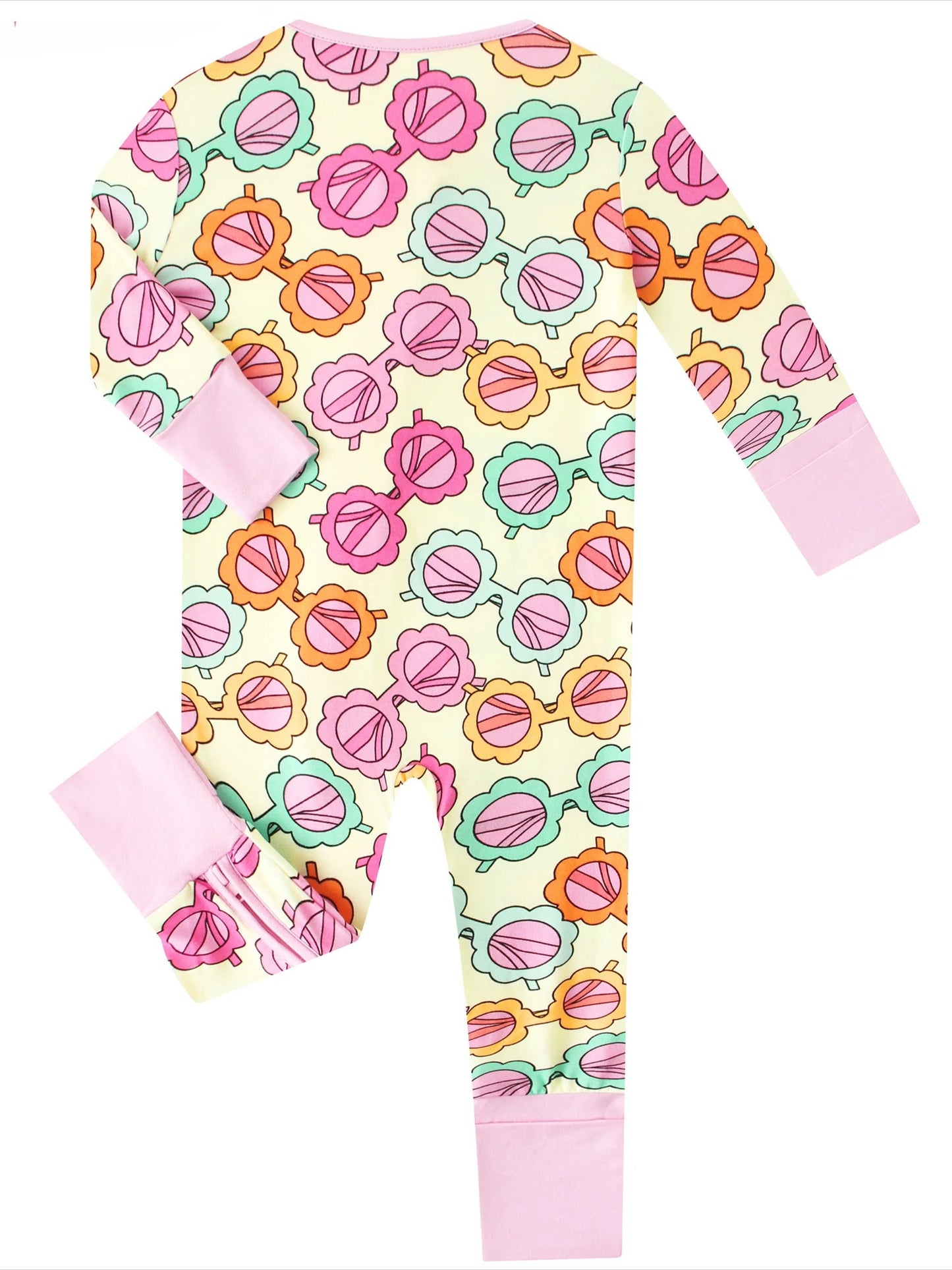 PoshTOT Sunglasses Bamboo Baby Convertible Zippy Romper