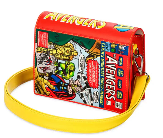 Disney Parks Avengers Marvel Comic Book Loungefly Crossbody Bag