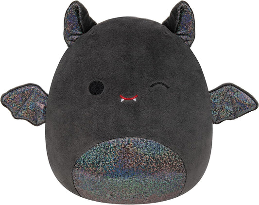 Squishmallows Emily the Bat Winking Eye with Shimmering Belly, Wings, & Ears 8" 2023 Halloween Collection Stuffed Plush