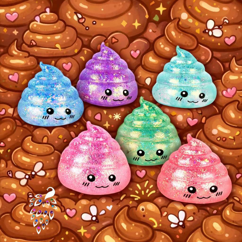 Viral Glitter Poo Squishy (PREORDER CLOSES 7/18, ETA END JULY)