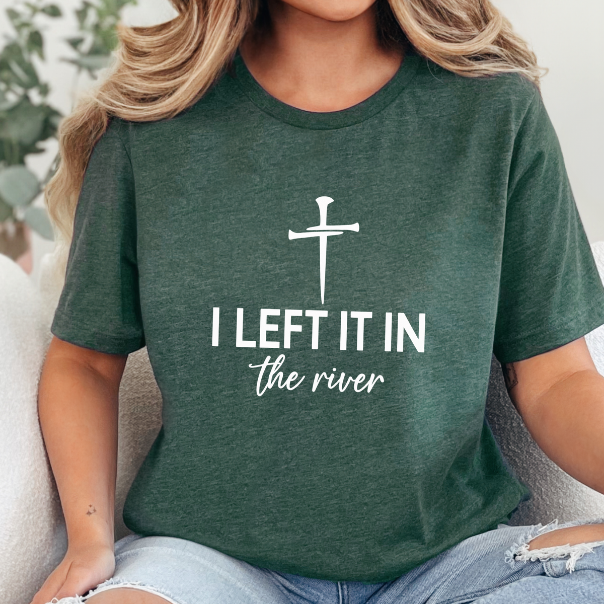 I Left It In the River - Cross Graphic Tee