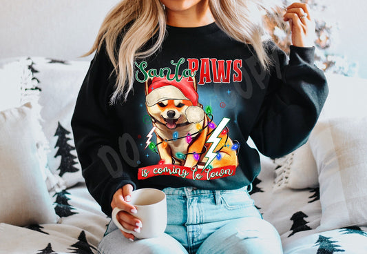 SANTA PAWS 9 CREWNECK SWEATSHIRT