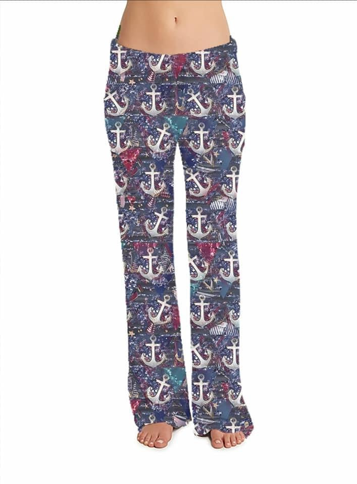 Anchor leggings, capris, lounge pants, and joggers