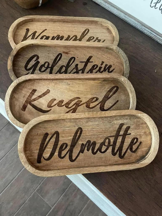 Custom Personalized Decor Tray (Preorder - Ships in 4-5 Weeks)