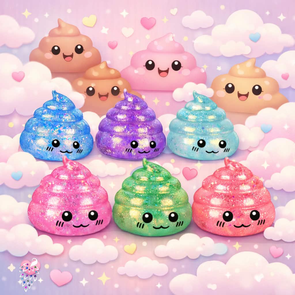 Viral Glitter Poo Squishy (PREORDER CLOSES 7/18, ETA END JULY)