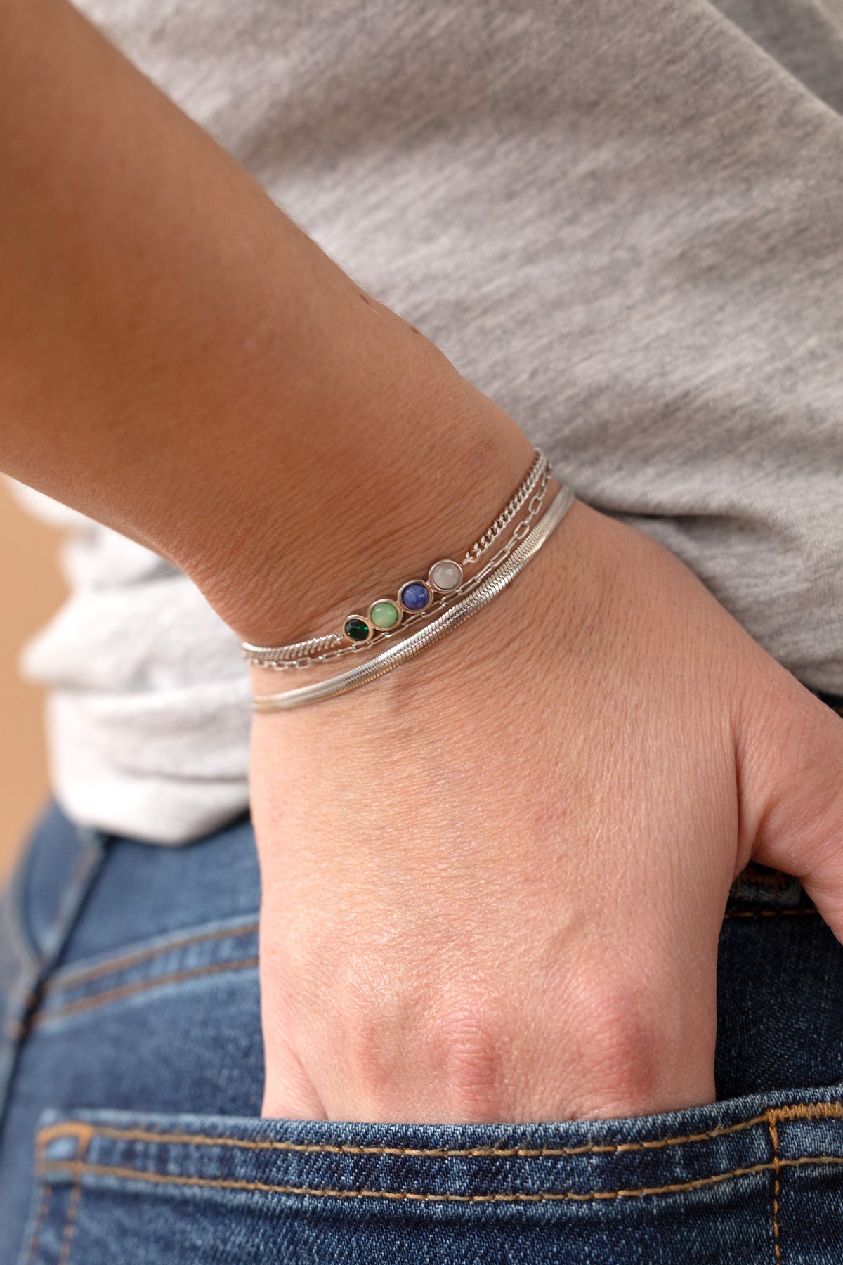Wife Hidden Message Acrostic Bolo Bracelet