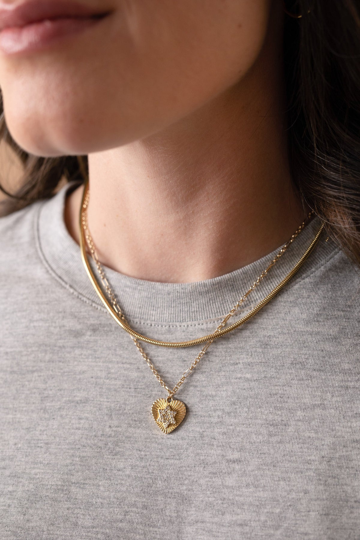 Faith and Family Star of David Pendant Necklace