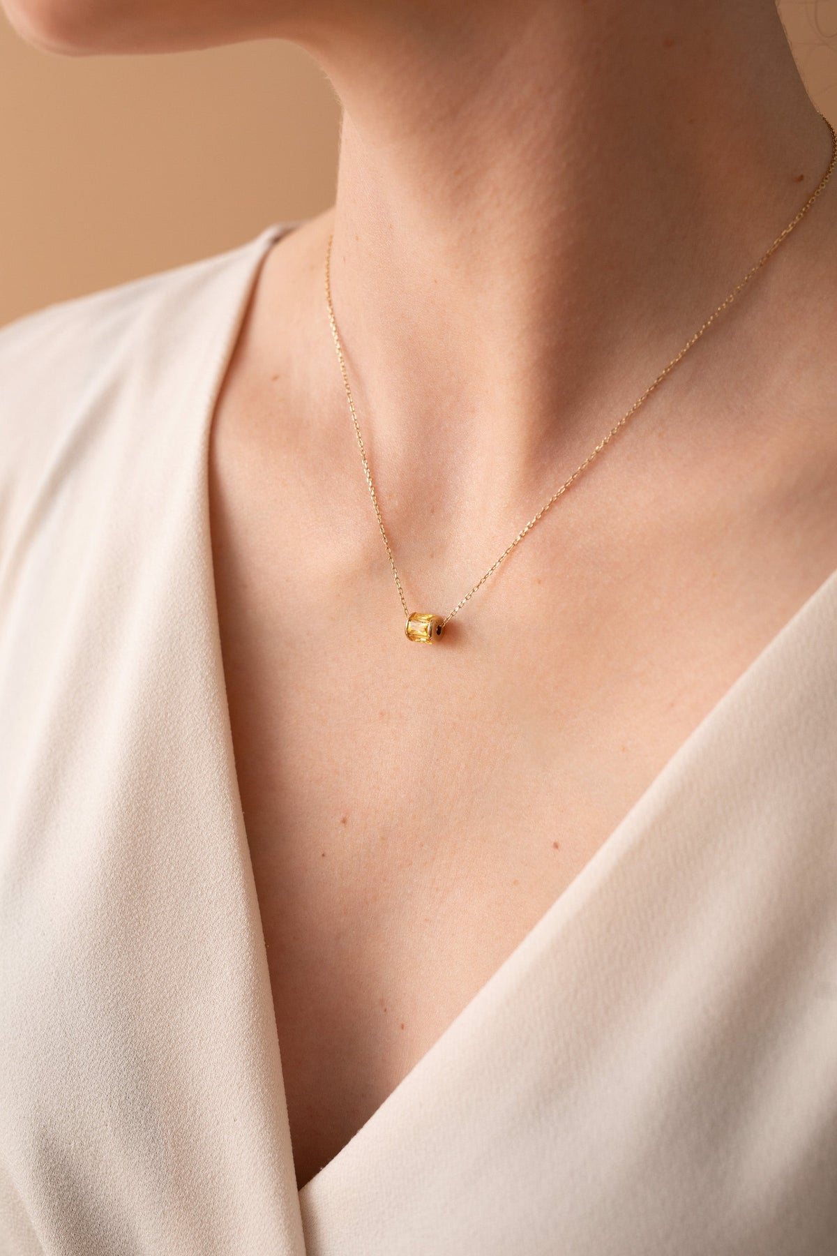 November Birthstone Precious Pendant Necklace