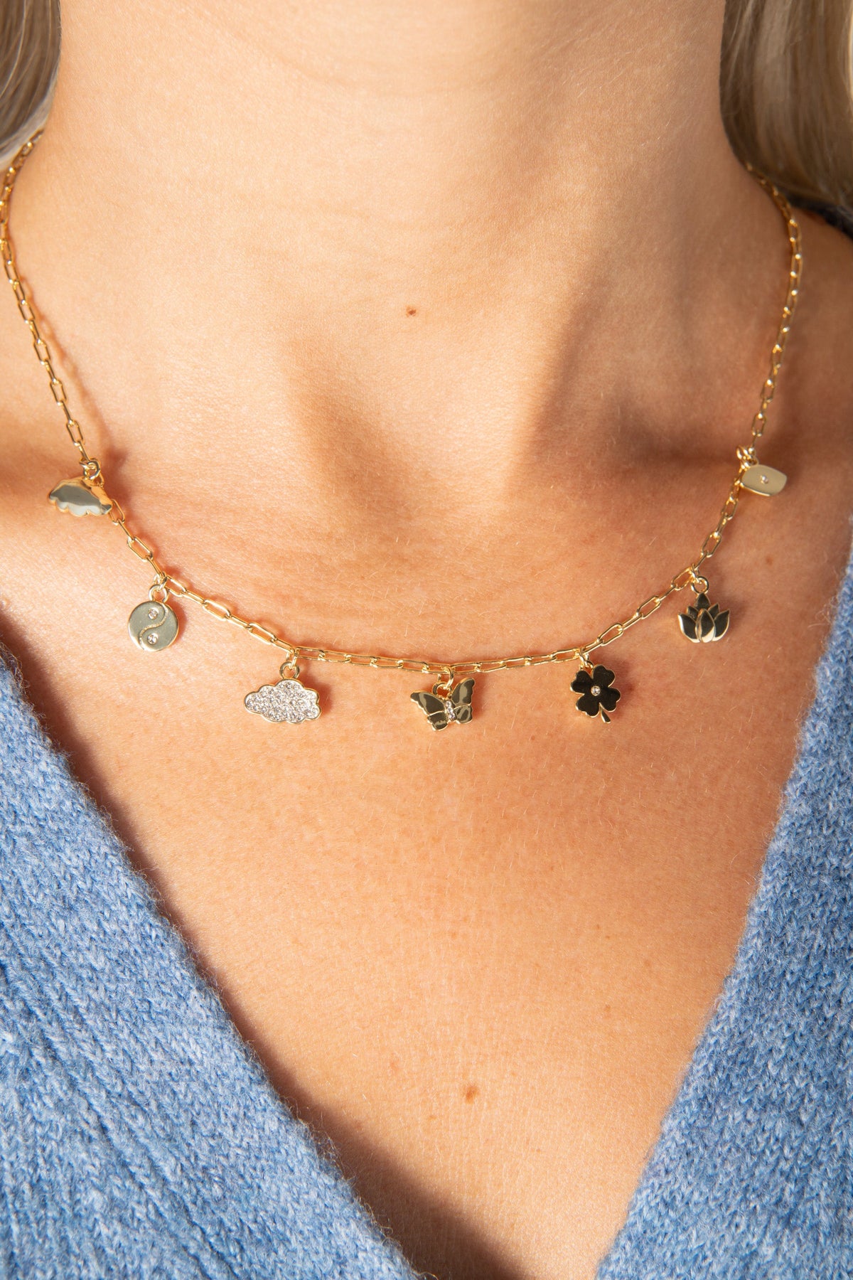 Silver Linings Charm Necklace