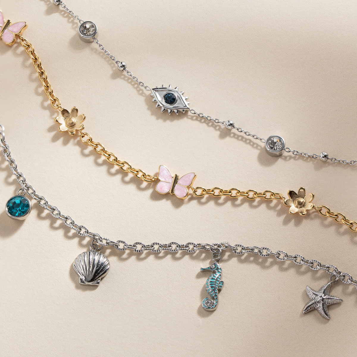 Evil Eye Crystal Anklet