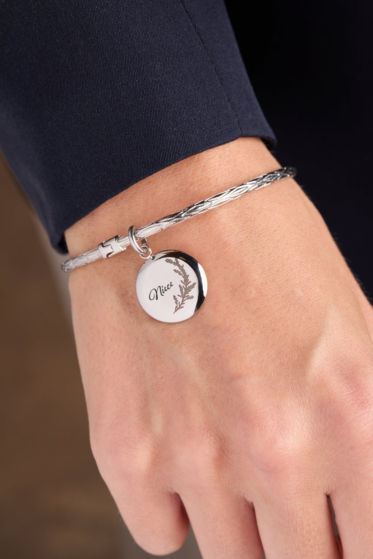 Niece Lavender Disc Charm