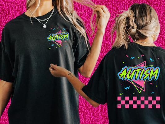 AUTISM CHECKER DOUBLE SIDED TEE