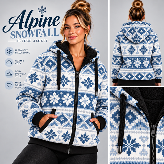 Alpine Snowfall-FLEECE LINED HOODED JACKET-PREORDER CLOSING 11/9, ETA LATE JAN.
