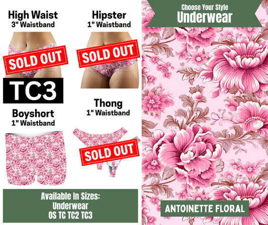 Antoinette Floral High Waist Underwear