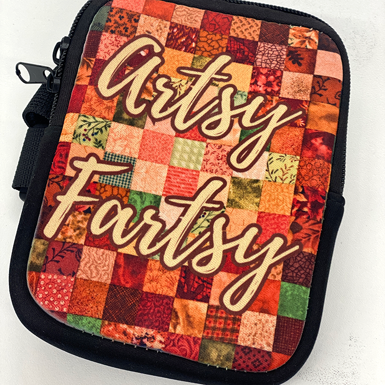 Artsy Fartsy Zippered Pouch/Bag For 40oz Tumbler