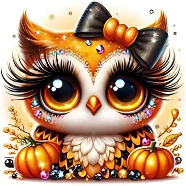 Autumn Bling Owl