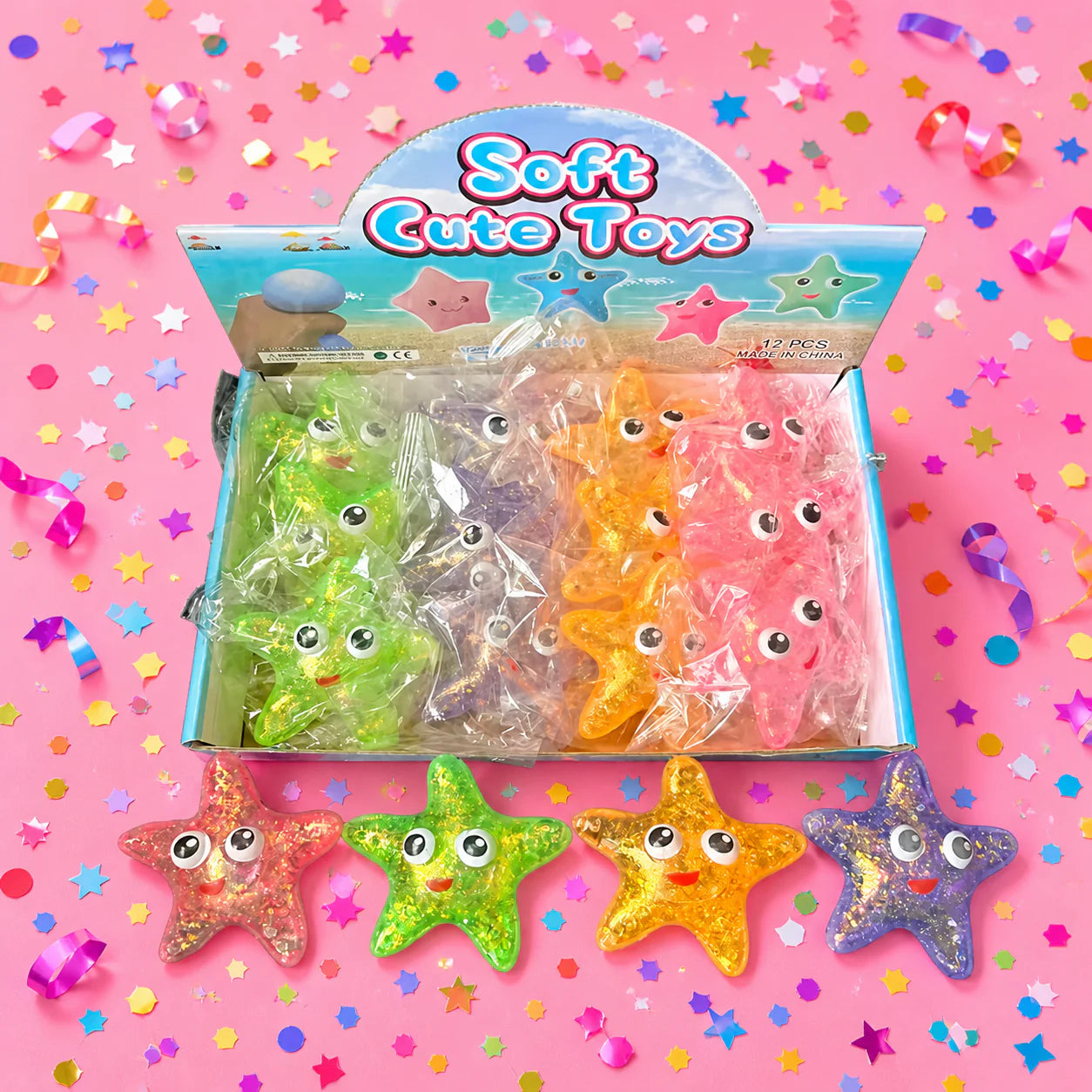 Viral Glitter Starfish Squishy (PREORDER CLOSES 6/15, ETA END JUNE)