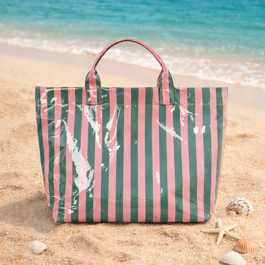 Waterproof Striped  Beach Bag