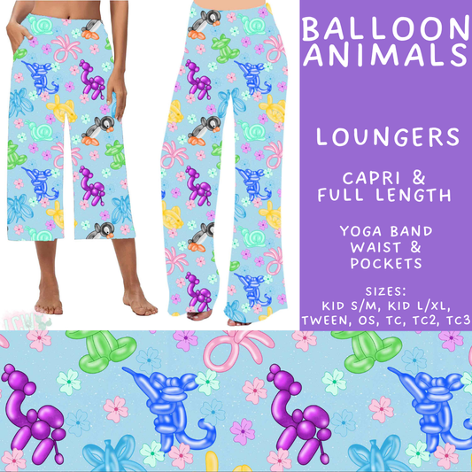 Batch #578 - July Request Run - Closes 8/31 - ETA late October - Balloon Animals Capri and Full Length Loungers