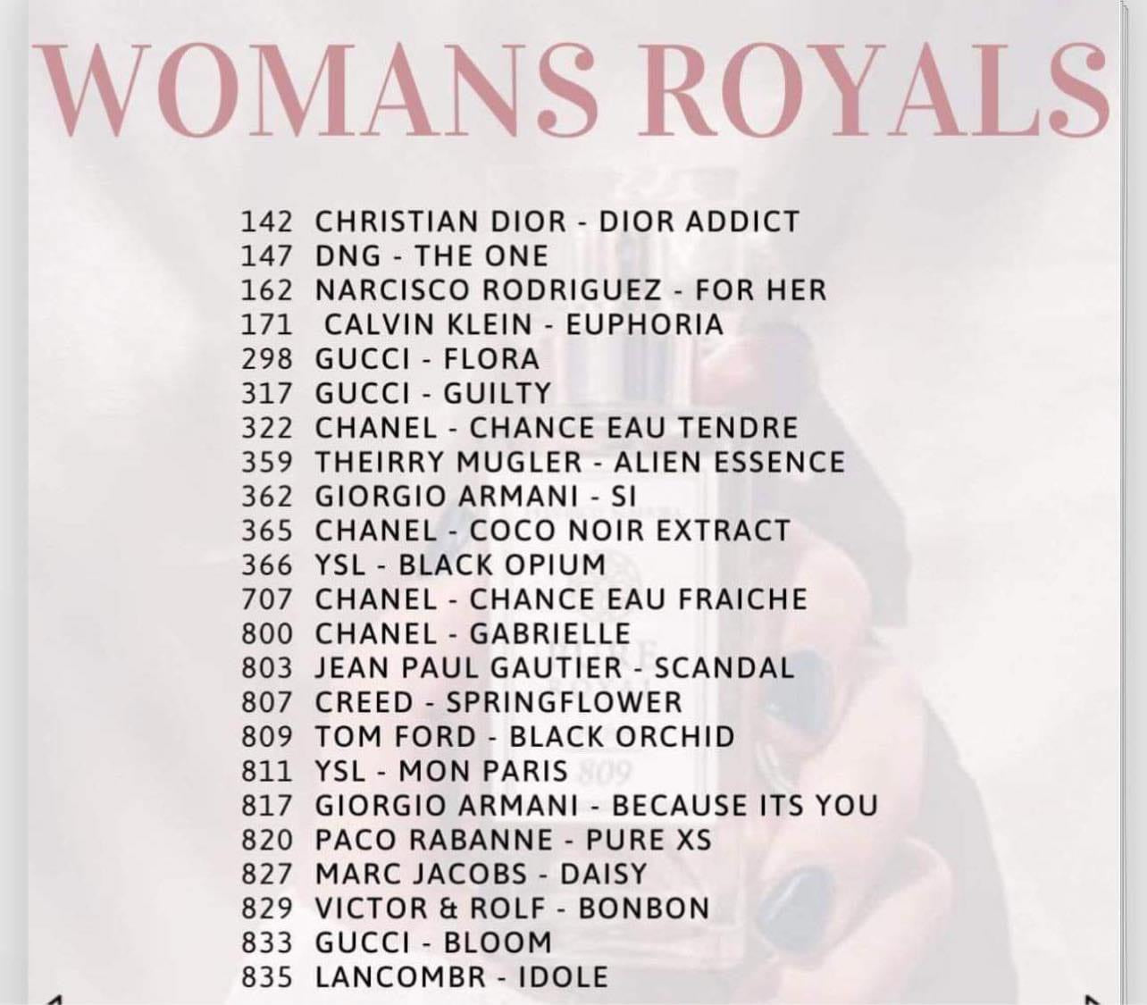 Royals Collection for Her - Full List (PREORDER - ETA 2 WEEKS)