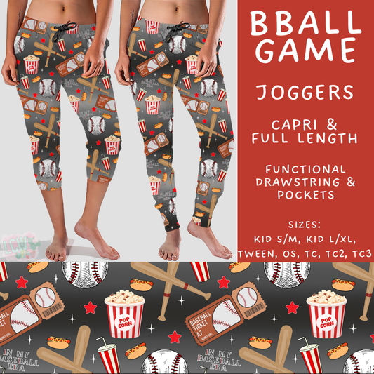 Batch #499 - Fun Run 20 - Closes 3/4 - ETA early May - BBall Game Full and Capri Length Joggers