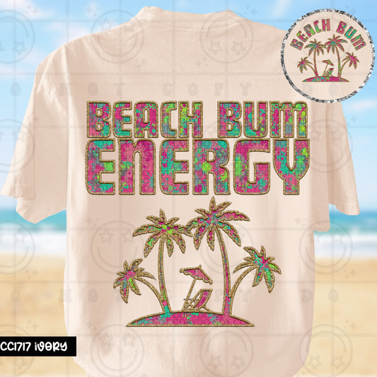 BEACH BUM ENERGY DOUBLE SIDED TEE