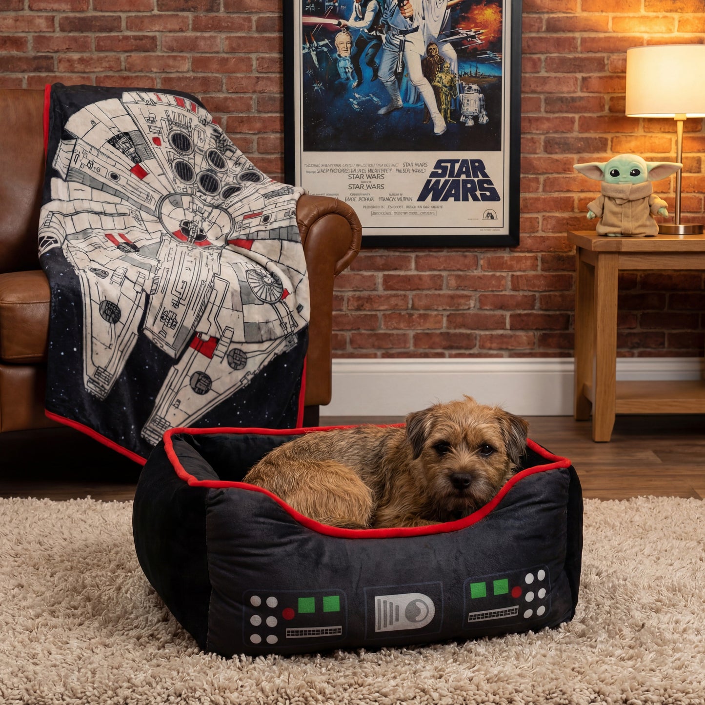 Pet Bed - Star Wars Darth Vader Bounding Black Red Black