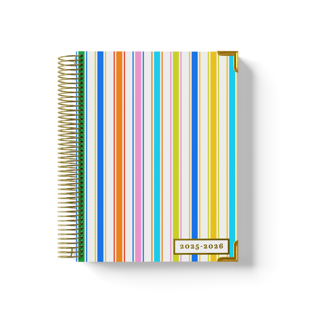 (Pre-Order) Gimme Stripes - MULTICOLOR Teacher Planner by BERTEAU & Co.