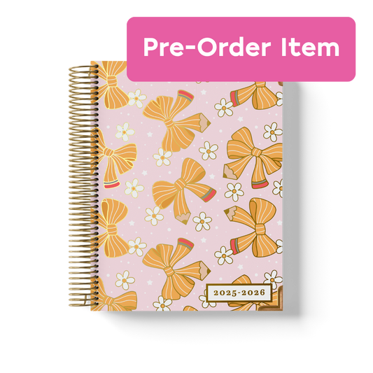 (Pre-Order) Pencil Bow - Teacher Planner by BERTEAU & Co.
