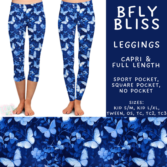 Batch #575 - Fun Run 26 - Closes 8/26 - ETA late October - Bfly Bliss Full and Capri Length Leggings