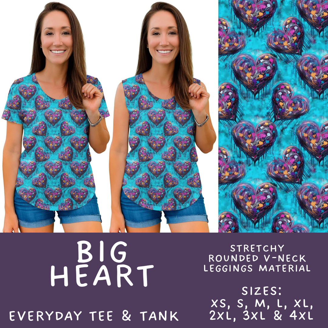 Batch #592 -  Fun Run 27 - Closes 9/30 - ETA late Nov - Big Heart Everyday Tank & Tee