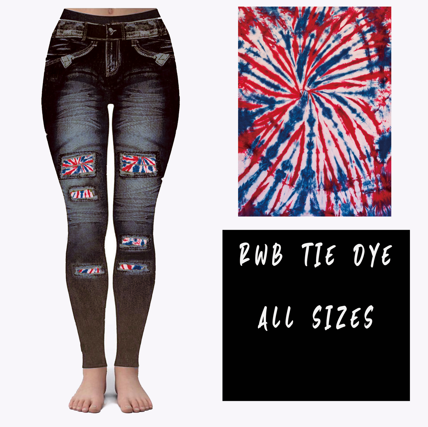 RWB TIE DYE (ACTIVE BACK POCKETS)