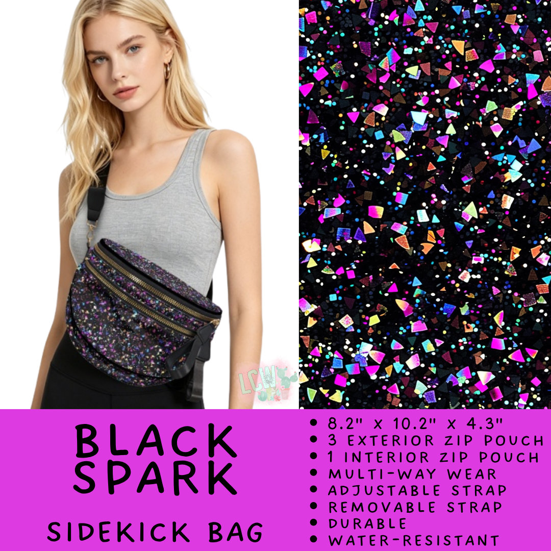 Batch #579 - Sidekick Bags 2 - Closes 9/2 - ETA early November - Black Spark Sidekick Bag