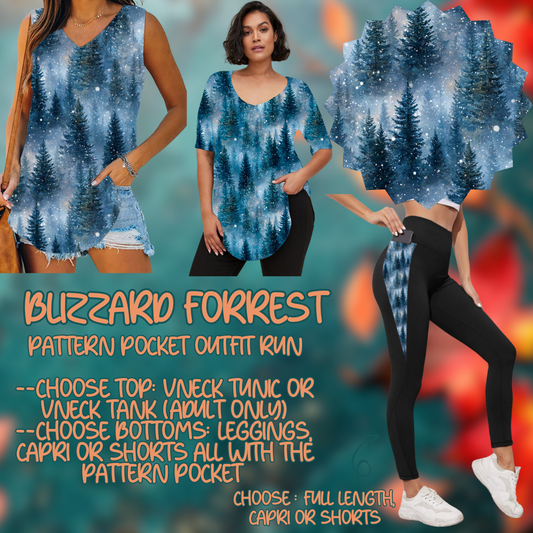 BLIZZARD FORREST - PATTERN POCKET OUTFIT RUN 14 CLOSING 10/4