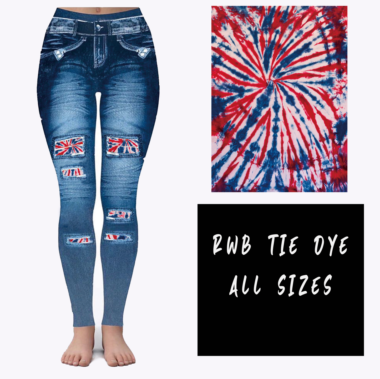 RWB TIE DYE (ACTIVE BACK POCKETS)
