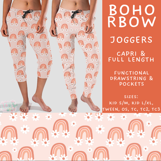 Batch #499 - Fun Run 20 - Closes 3/4 - ETA early May - Boho RBow Full and Capri Length Joggers