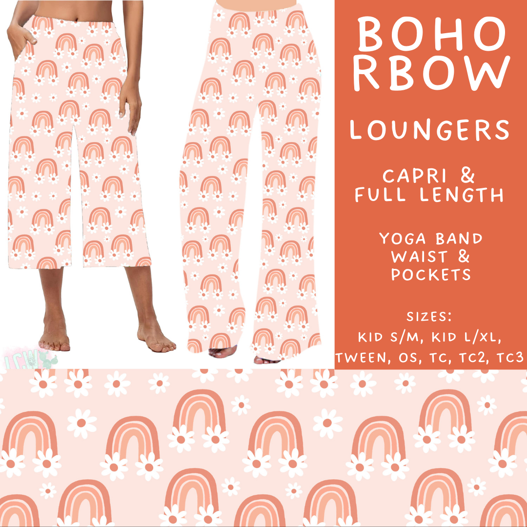 Batch #499 - Fun Run 20 - Closes 3/4 - ETA early May - Boho RBow Capri and Full Length Loungers