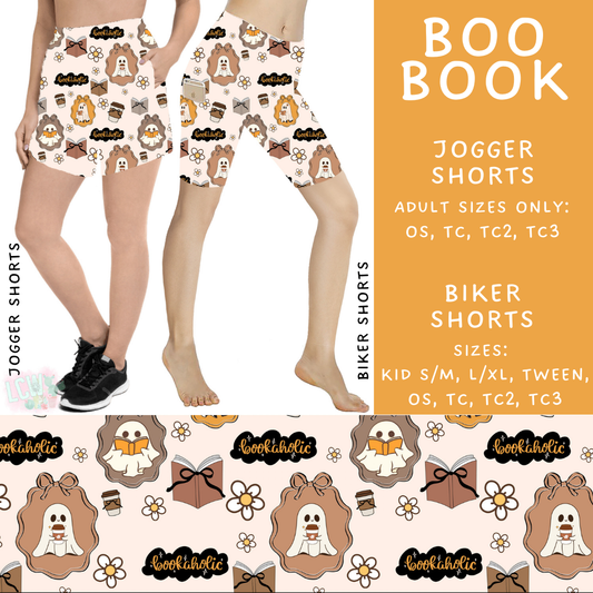 Batch #499 - Fun Run 20 - Closes 3/4 - ETA early May - Boo Book Biker & Jogger Shorts
