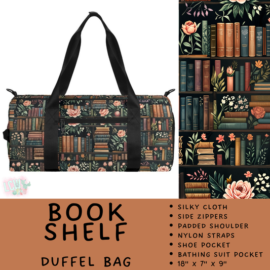 Batch #495 - Travel Collection - Closes 2/23 - ETA late April - Book Shelf Duffel Bag