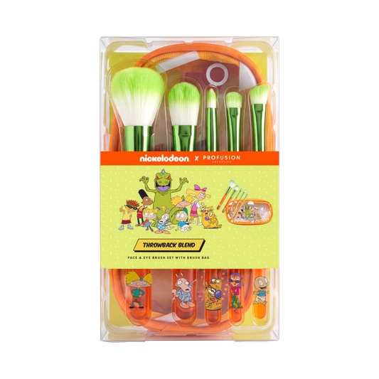 Nick 90s | 5 PC Brush Set with Cosmetic Bag
