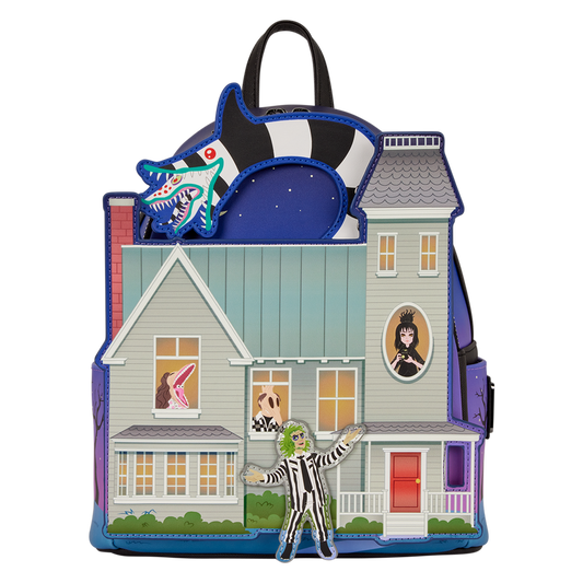 Loungefly Beetlejuice - Beetlejuice Deetz House Glow Cosplay Mini Backpack