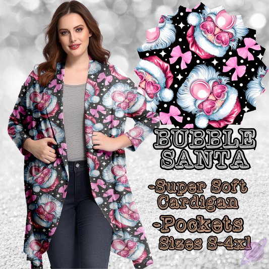 BUBBLE SANTA -XMAS RUN-CARDIGAN-PREORDER CLOSING 9/13