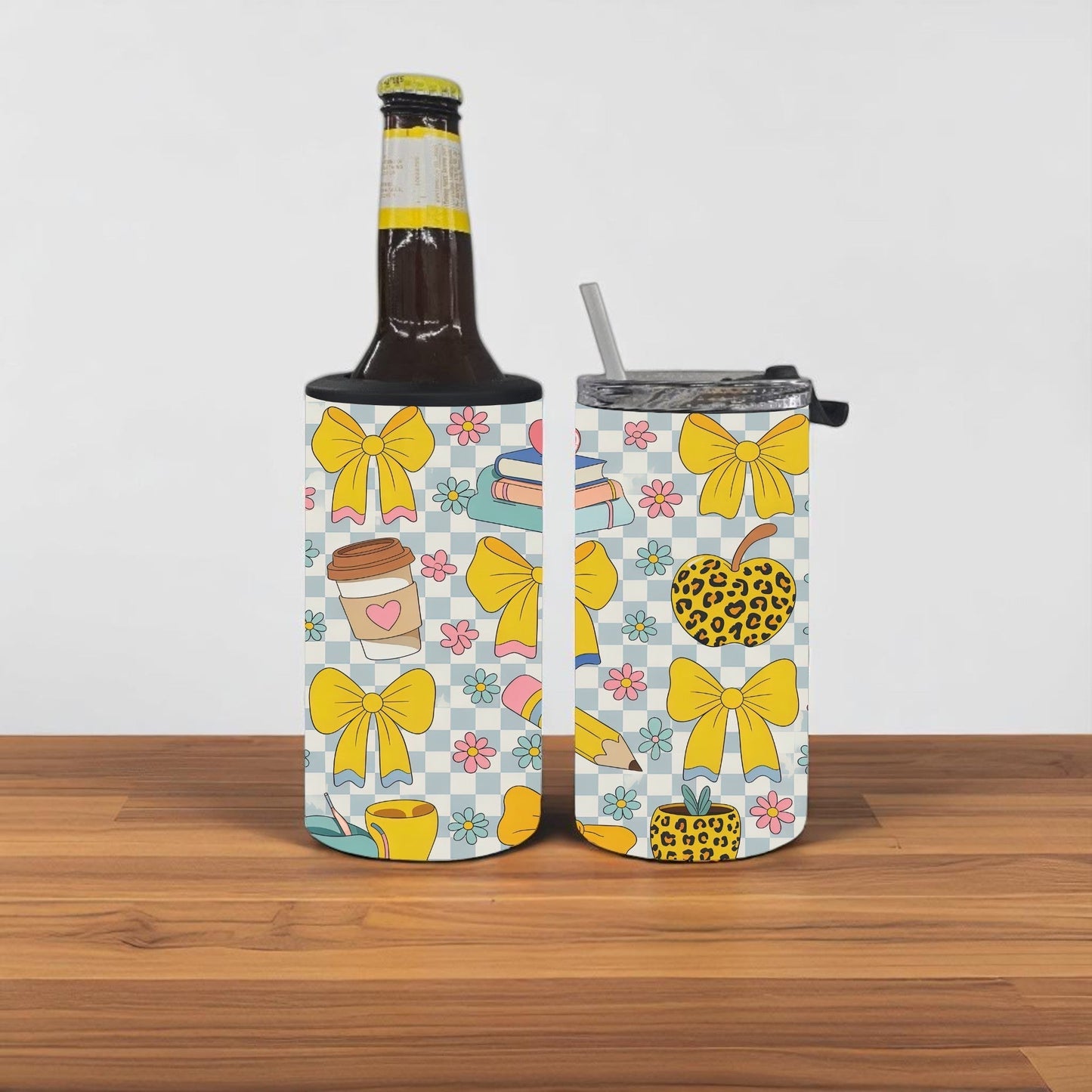 Back-to-School Chic 4-in-1 Can Cooler Cup