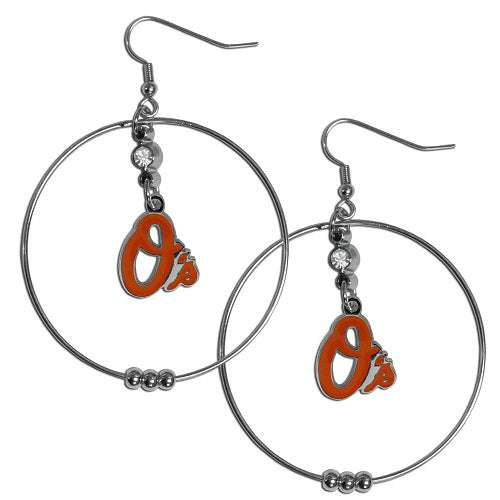 Baltimore Orioles 2" Hoop Earrings