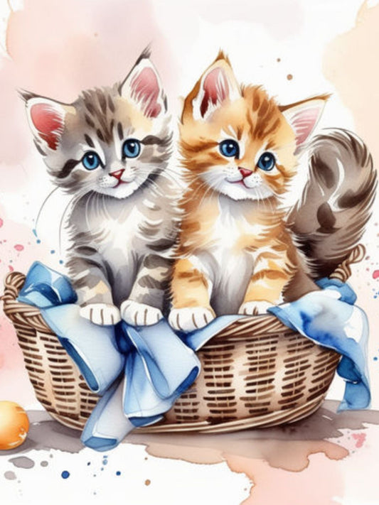 Basket of Kittens - Diamond Art kit