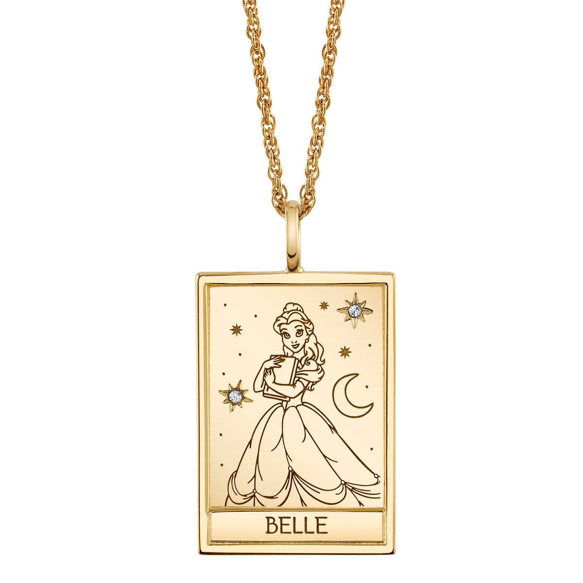 Disney X RockLove BEAUTY AND THE BEAST Belle Tablet Necklace