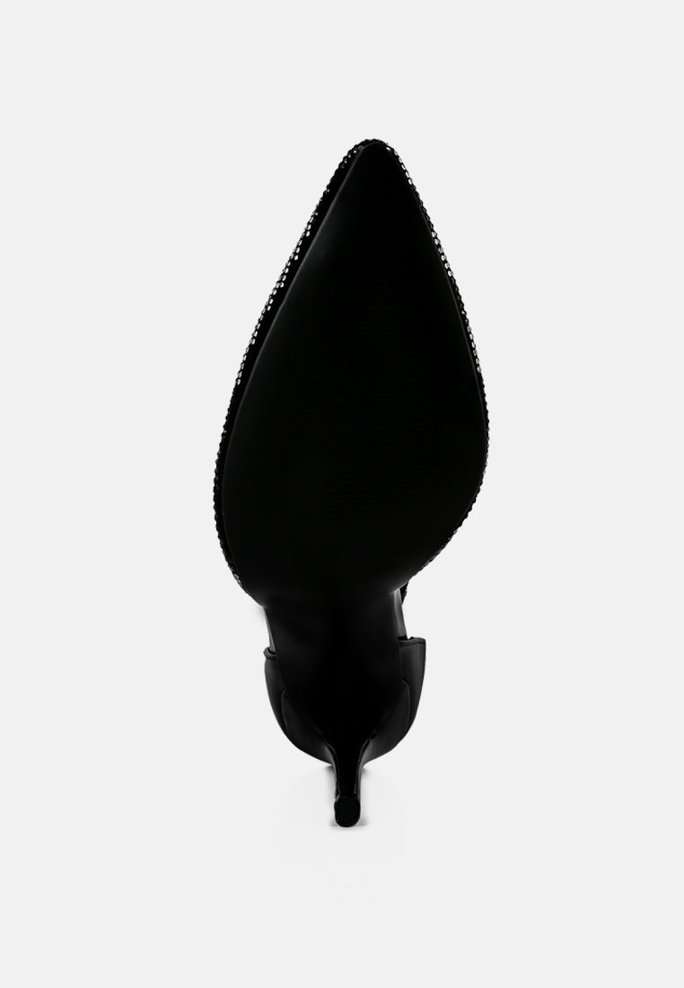 Nobles Rhinestone Patterned Stiletto Sandals