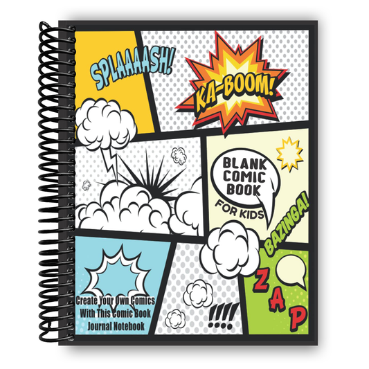 Blank Comic Book For Kids : Create Your Own Comics With This Comic Book Journal Notebook: Over 100 Pages Large Big 8.5" x 11" Cartoon / Comic Book With Lots of Templates (Blank Comic Books)(Spiral bound)